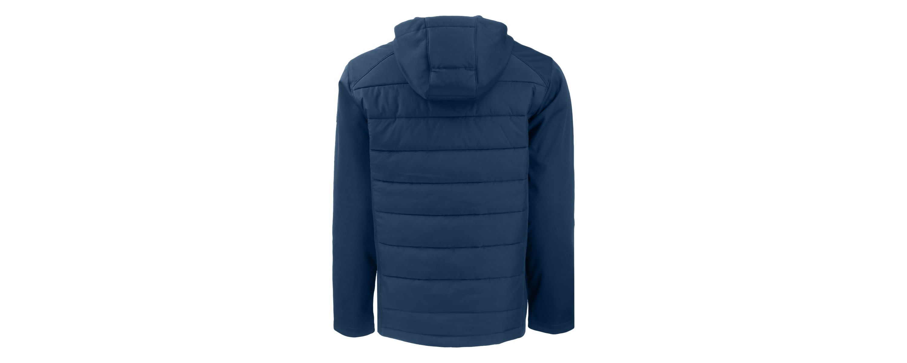 MLB Chicago Cubs Stars & Stripes Big & Tall Evoke Hybrid Eco Softshell Recycled Full-Zip Hoodie Jacket