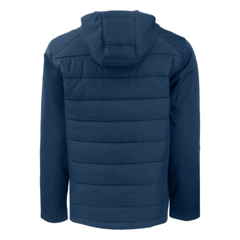 MLB Chicago Cubs Stars & Stripes Big & Tall Evoke Hybrid Eco Softshell Recycled Full-Zip Hoodie Jacket