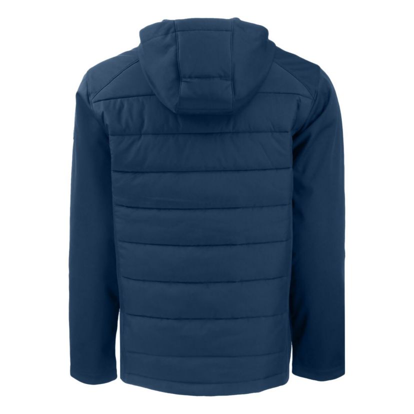 MLB New York Yankees Stars & Stripes Big & Tall Evoke Hybrid Eco Softshell Recycled Full-Zip Hoodie Jacket