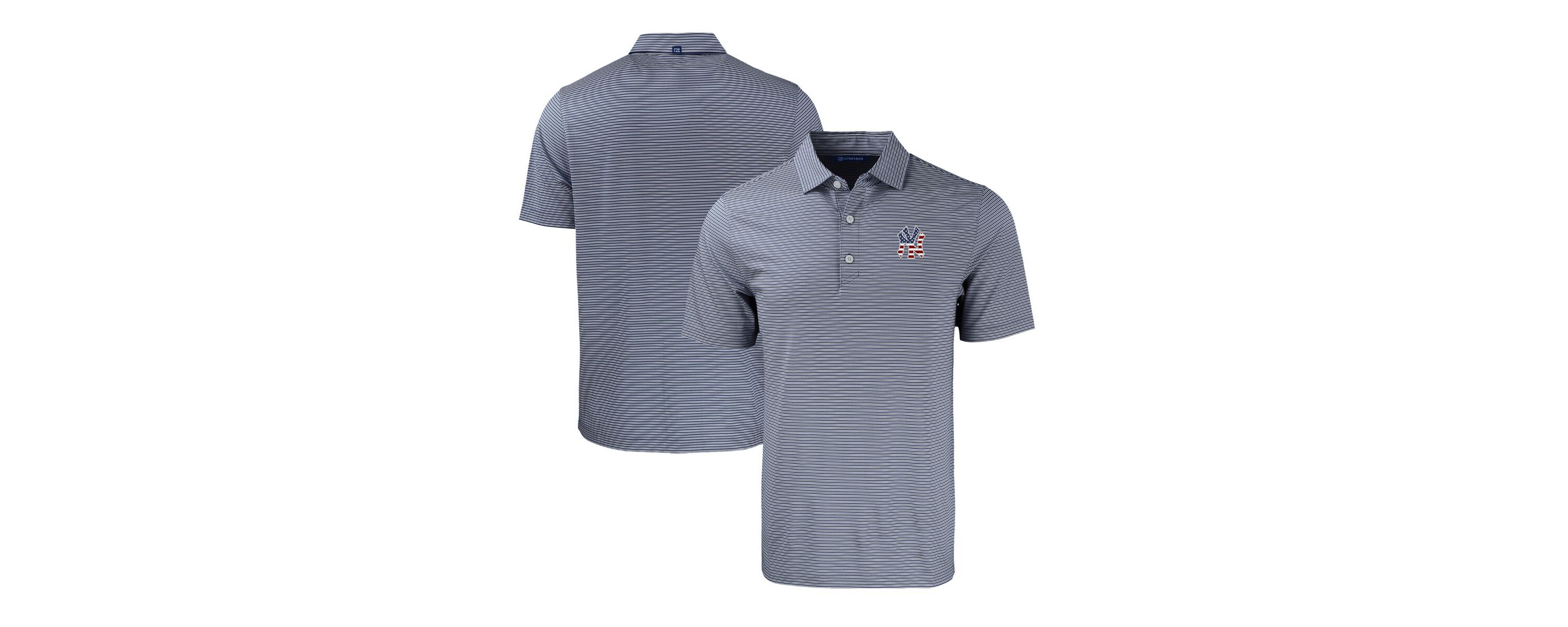 MLB New York Yankees Stars & Stripes Big & Tall Forge Eco Double Stripe Stretch Recycled Polo