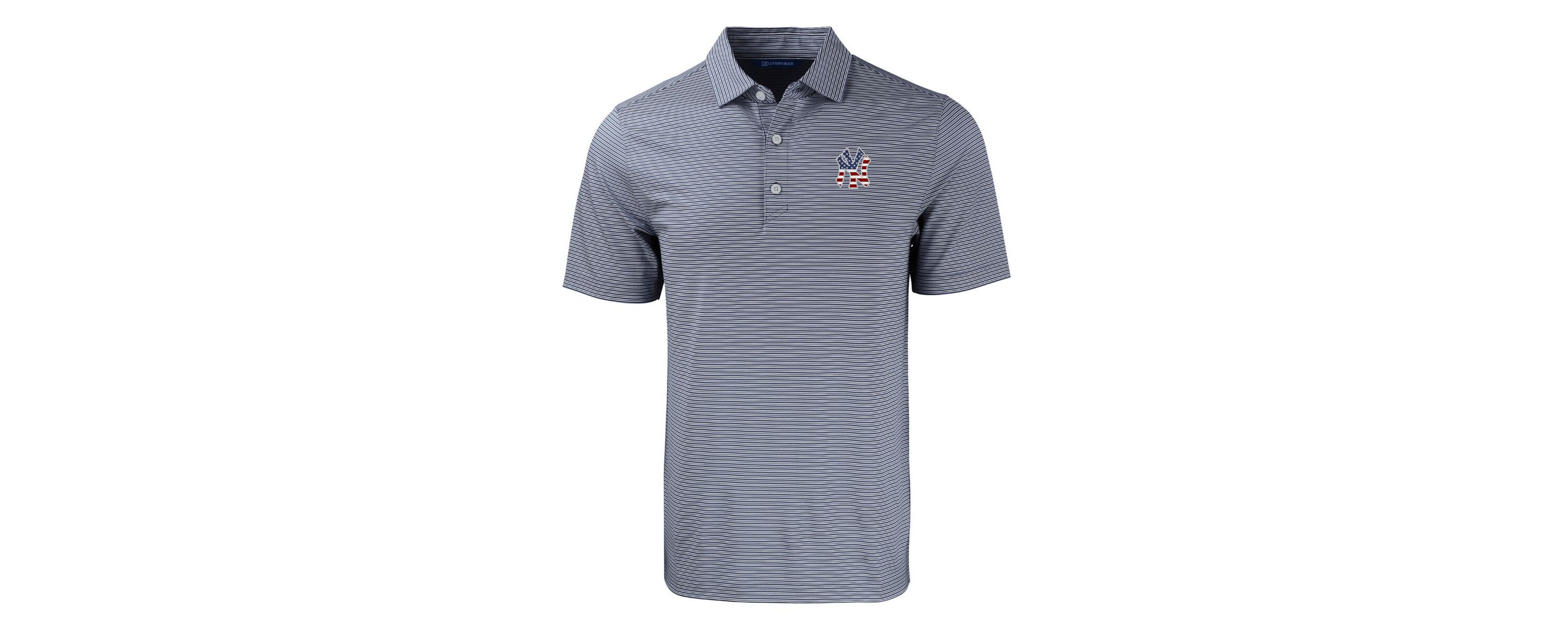 MLB New York Yankees Stars & Stripes Big & Tall Forge Eco Double Stripe Stretch Recycled Polo