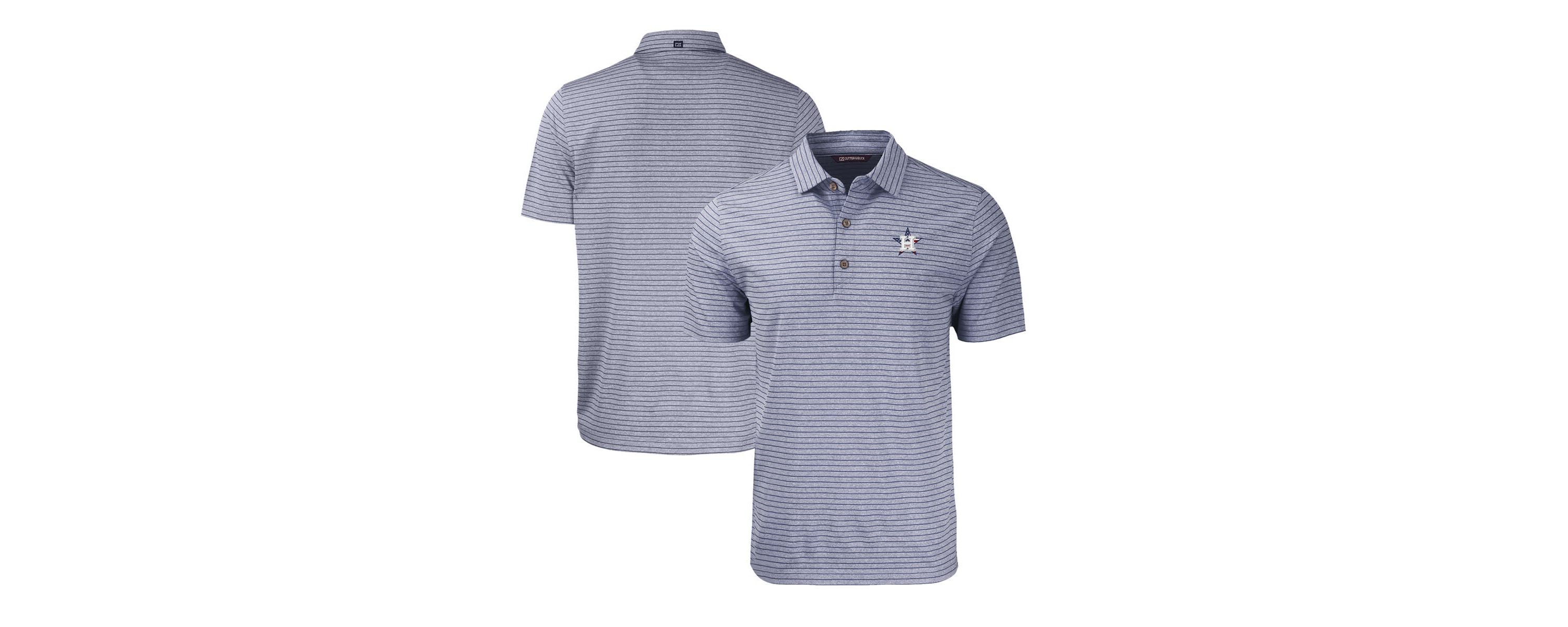 MLB Houston Astros Stars & Stripes Big & Tall Forge Eco Stripe Stretch Recycled Polo