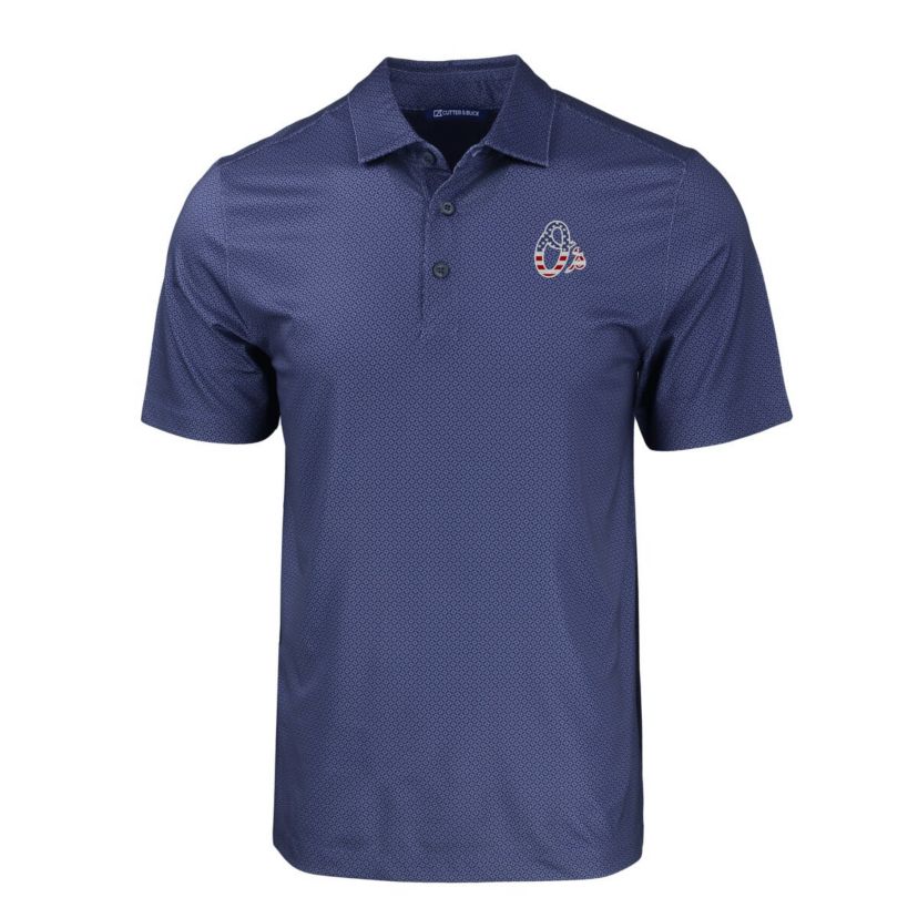 MLB Baltimore Orioles Stars & Stripes Big & Tall Pike Eco Tonal Geo Print Stretch Recycled Polo