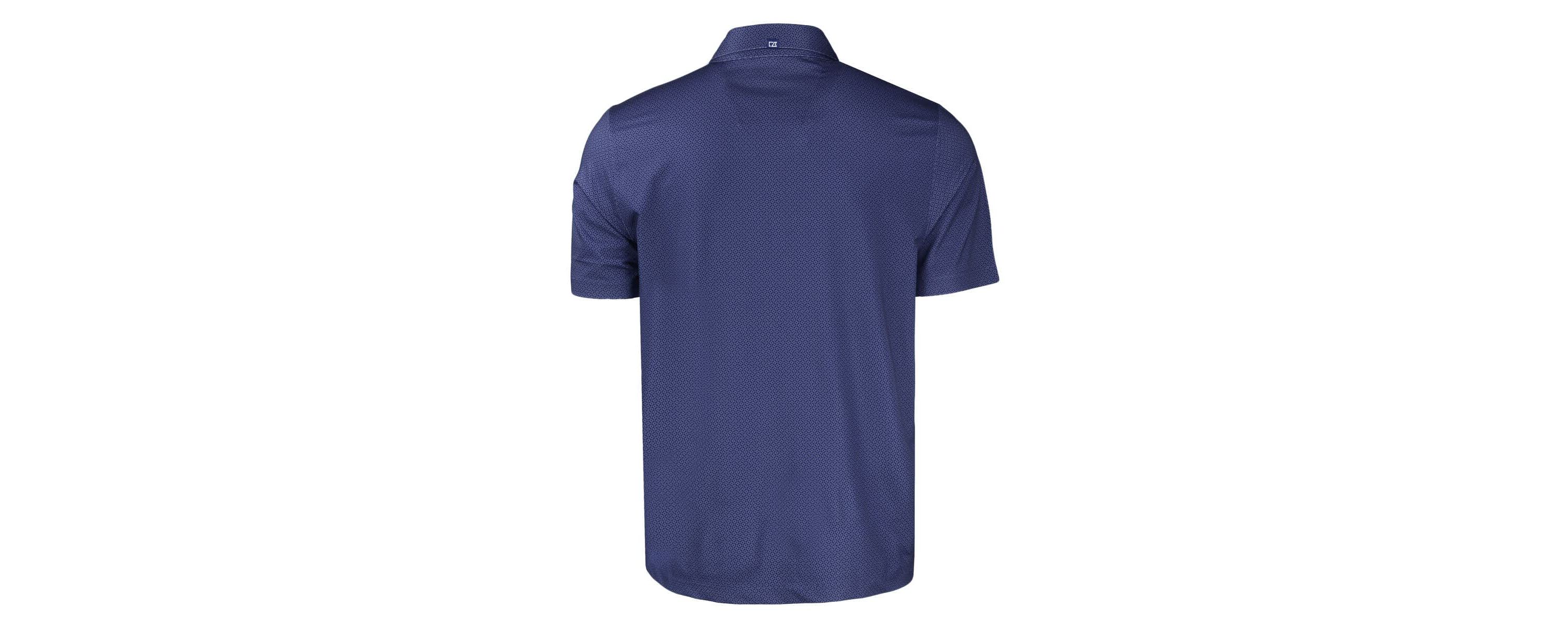 MLB Miami Marlins Stars & Stripes Big & Tall Pike Eco Tonal Geo Print Stretch Recycled Polo
