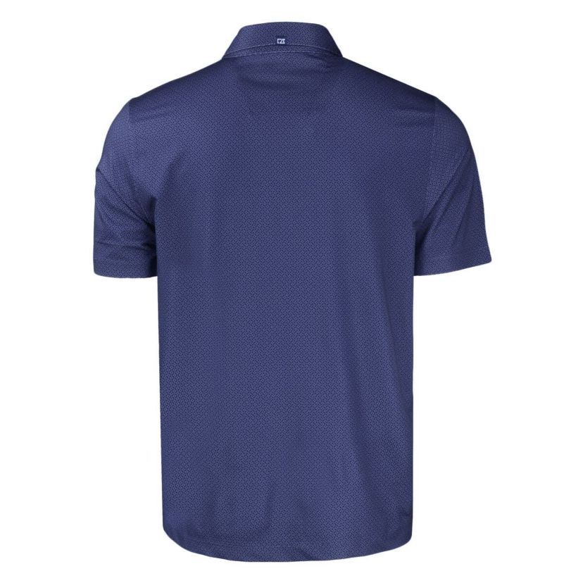 MLB Miami Marlins Stars & Stripes Big & Tall Pike Eco Tonal Geo Print Stretch Recycled Polo