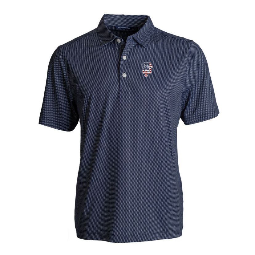 MLB San Francisco Giants Stars & Stripes Big & Tall Pike Eco Symmetry Print Stretch Recycled Polo