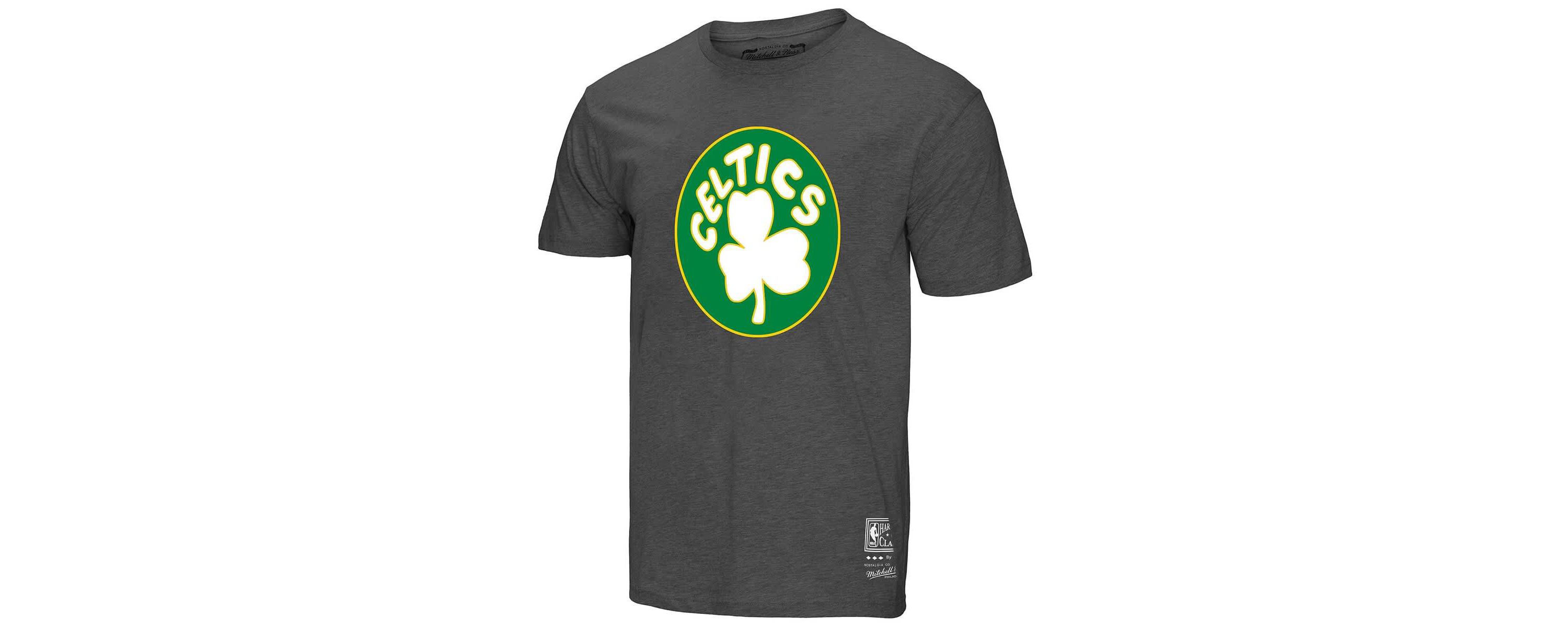 NBA Unisex Boston Celtics Hardwood Classics MVP Throwback Logo T-Shirt