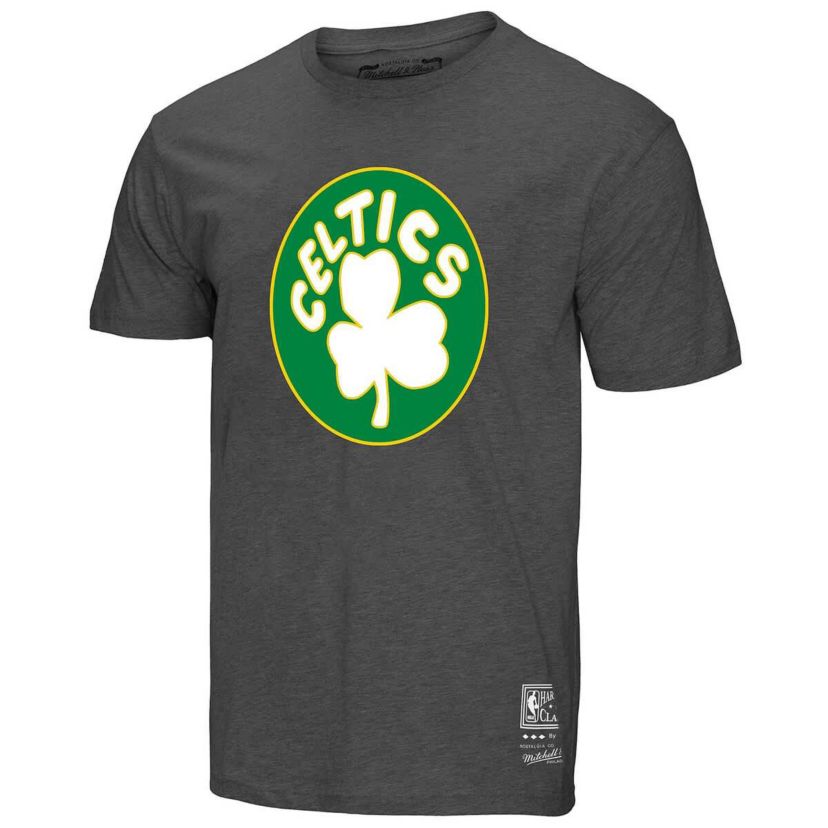NBA Unisex Boston Celtics Hardwood Classics MVP Throwback Logo T-Shirt