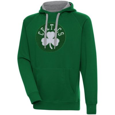 Antigua Men's NBA Hunter Boston Celtics Victory Pullover Hoodie, Green, 3XL