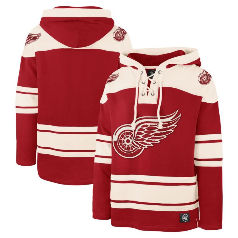 NHL Detroit Wings Big & Tall Superior Lacer Pullover Hoodie