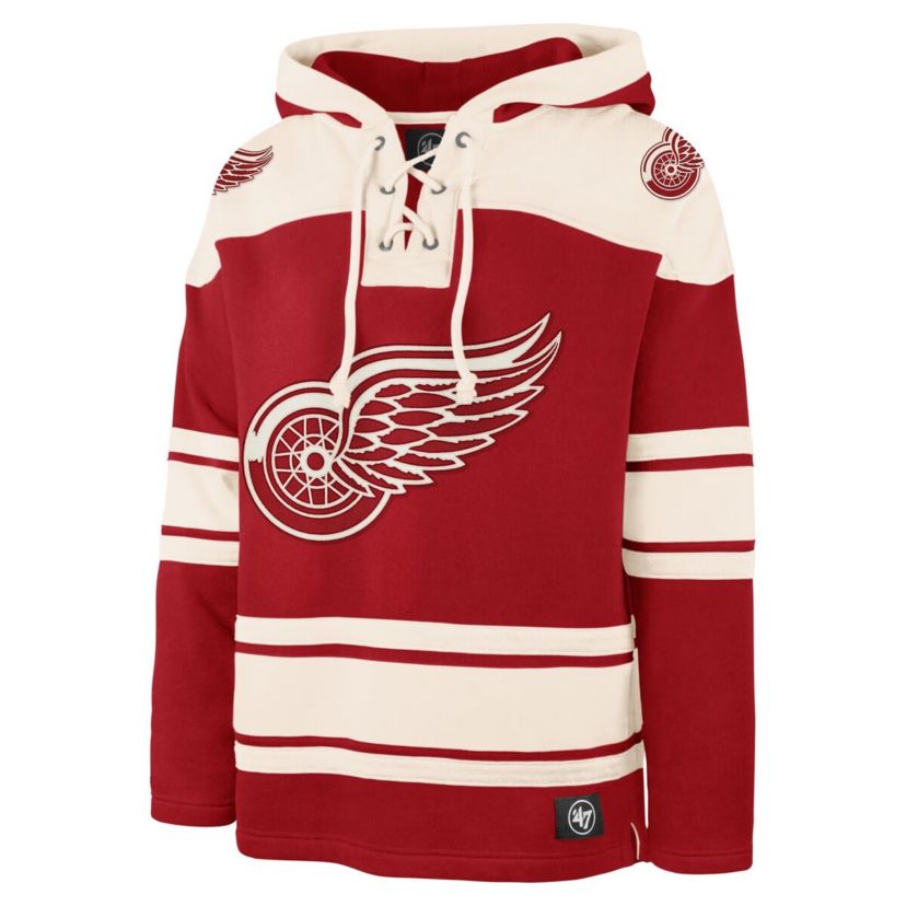 NHL Detroit Wings Big & Tall Superior Lacer Pullover Hoodie