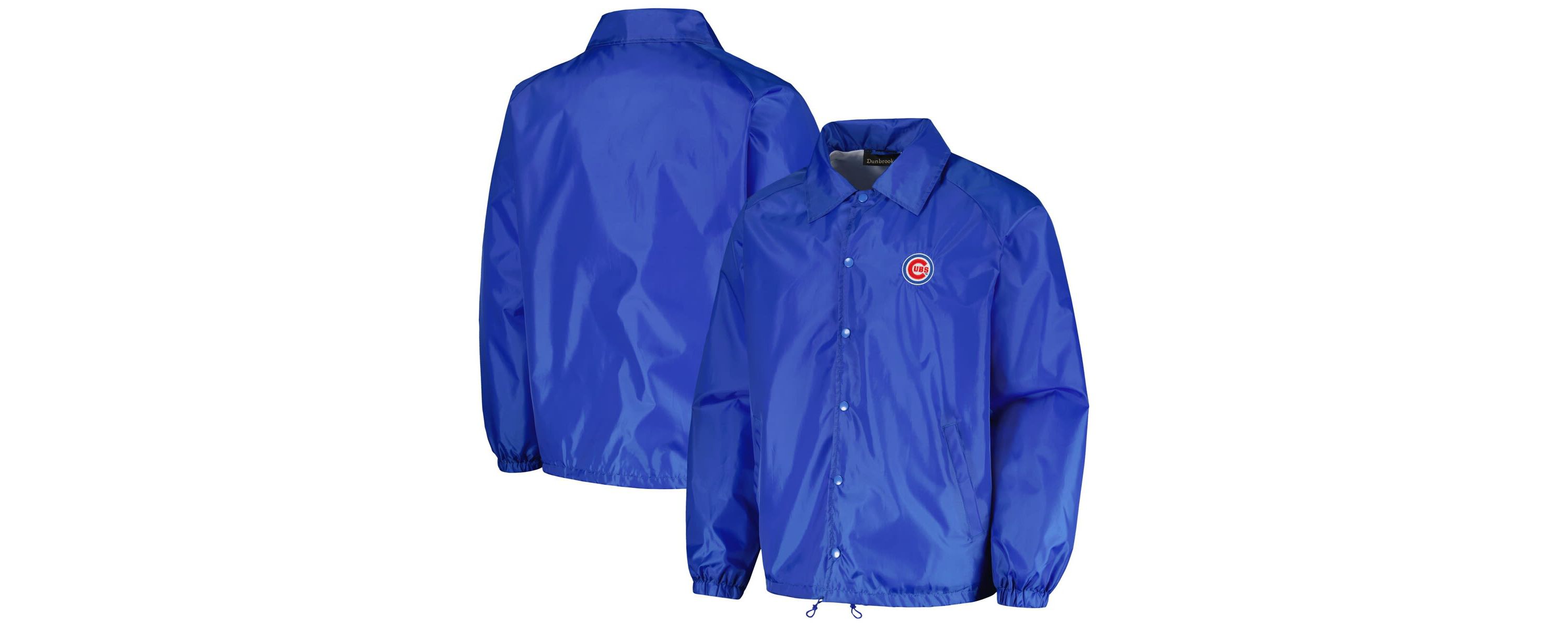 MLB Chicago Cubs Coachs Raglan Full-Snap Windbreaker Jacket