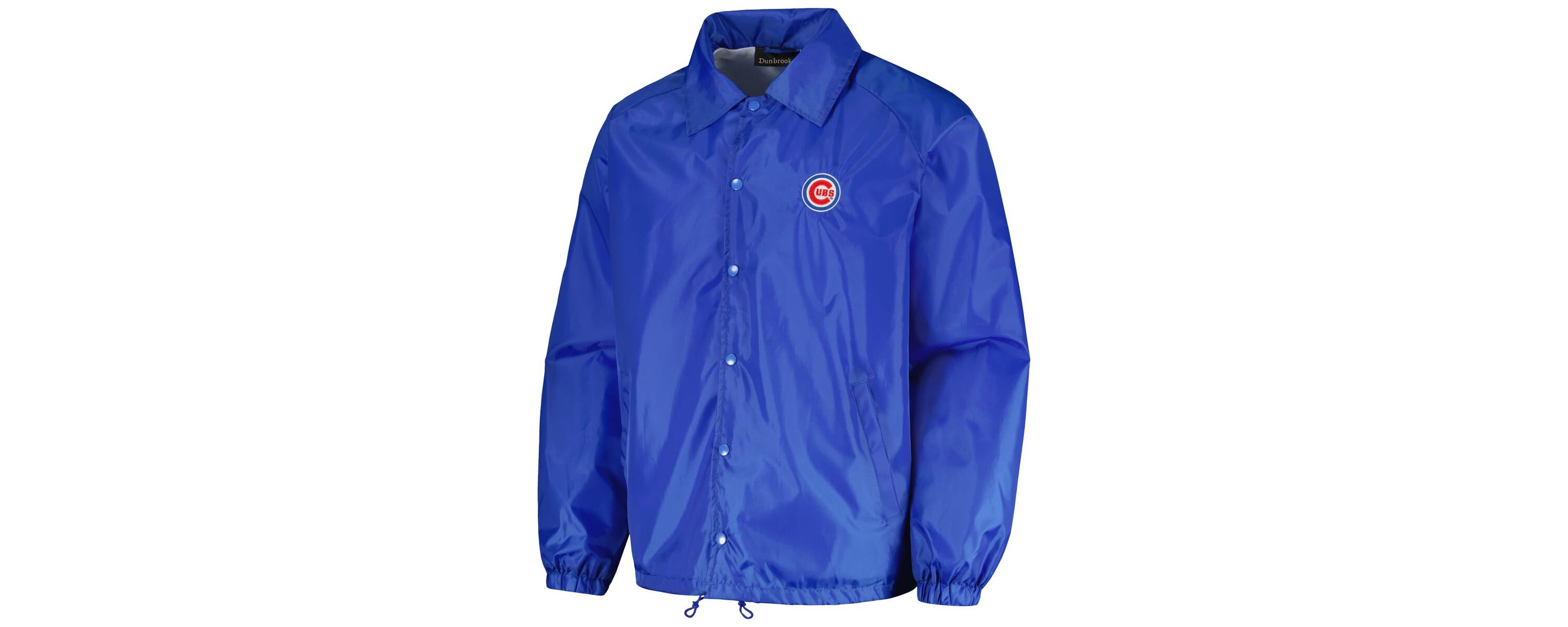 MLB Chicago Cubs Coachs Raglan Full-Snap Windbreaker Jacket