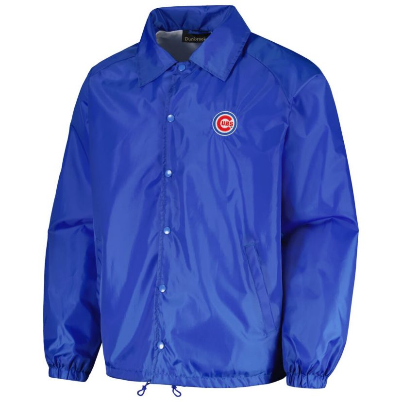 MLB Chicago Cubs Coachs Raglan Full-Snap Windbreaker Jacket