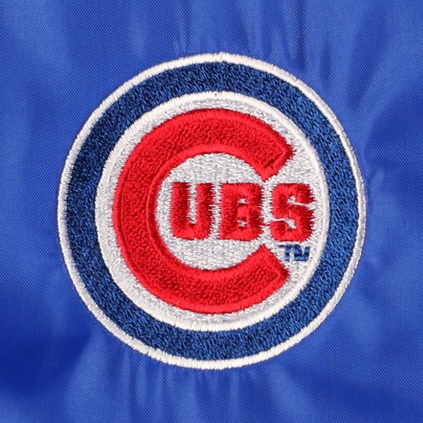 MLB Chicago Cubs Coachs Raglan Full-Snap Windbreaker Jacket
