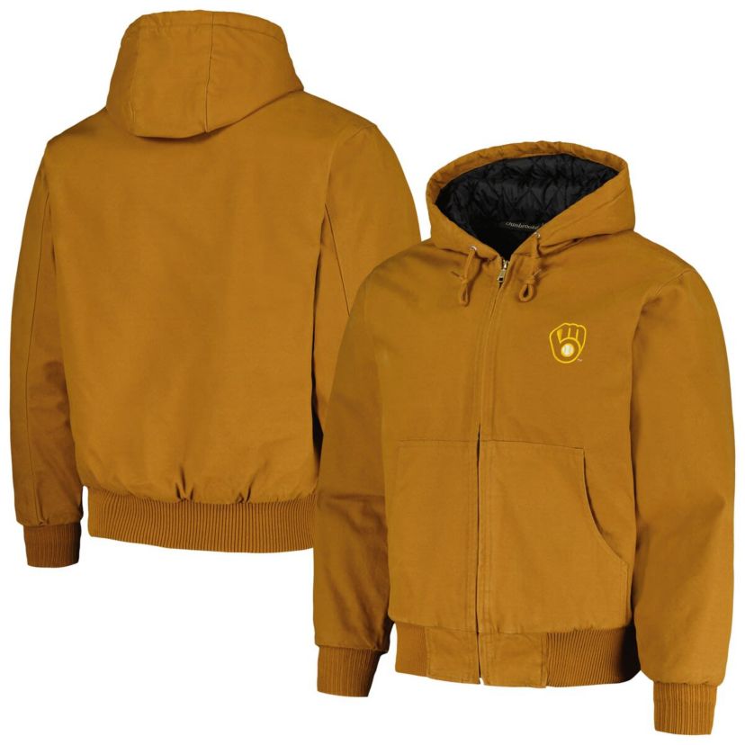 MLB Milwaukee Brewers Dakota Work Full-Zip Hoodie Jacket