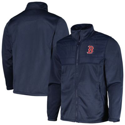 Dunbrooke Men's Boston Red Sox MLB Heather Boston Sox Explorer Full-Zip Jacket, Navy Blue, Small