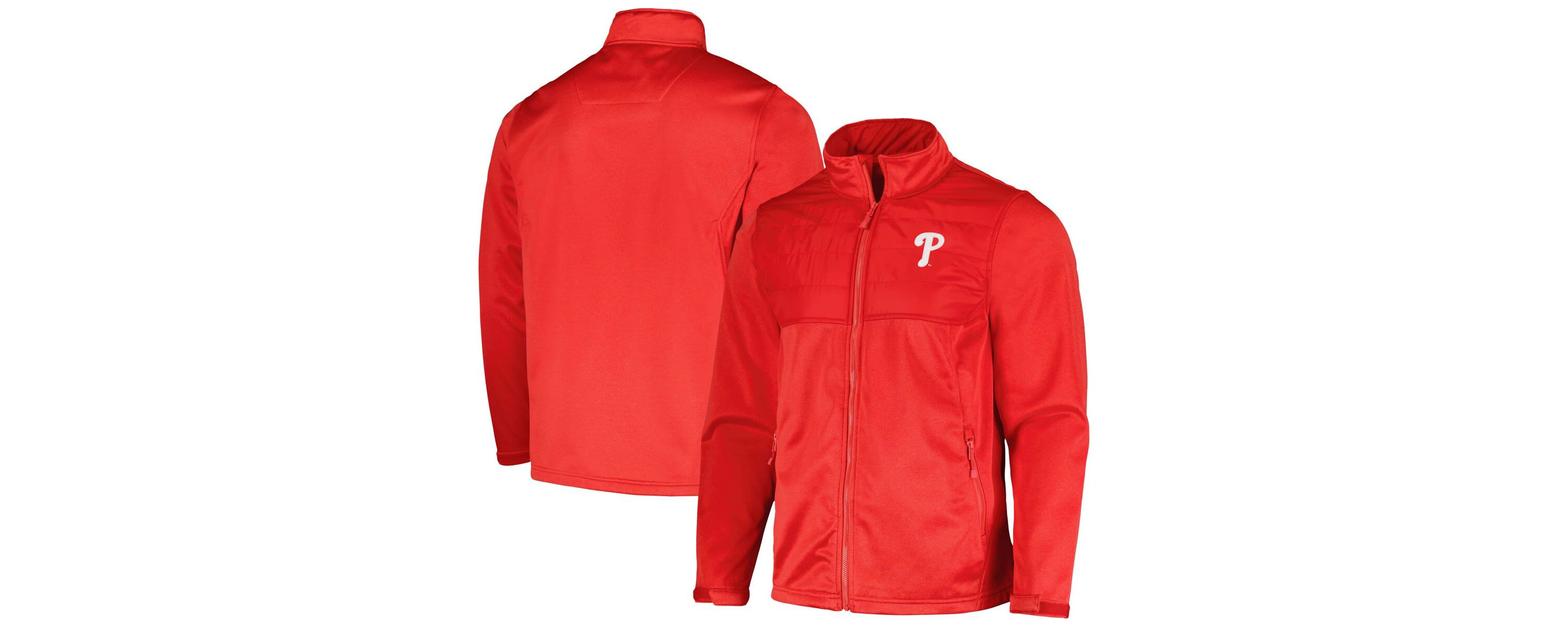 MLB Heather Philadelphia Phillies Explorer Full-Zip Jacket