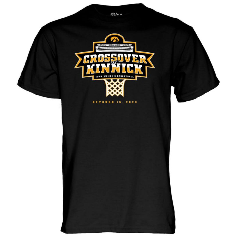 NCAA Unisex Iowa Hawkeyes Basketball Crossover at Kinnick T-Shirt