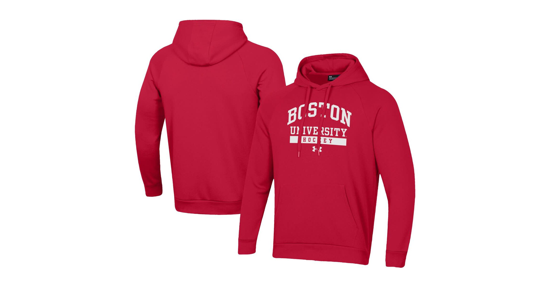 NCAA Under Armour Boston University Hockey All Day Fleece Pullover Hoodie