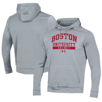 Mens NCAA Under Armour Boston University Hockey Fleece Pullover Hoodie