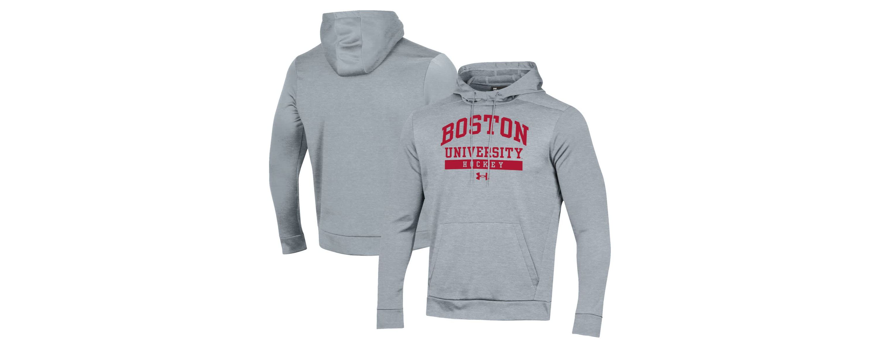 NCAA Under Armour Boston University Hockey Fleece Pullover Hoodie