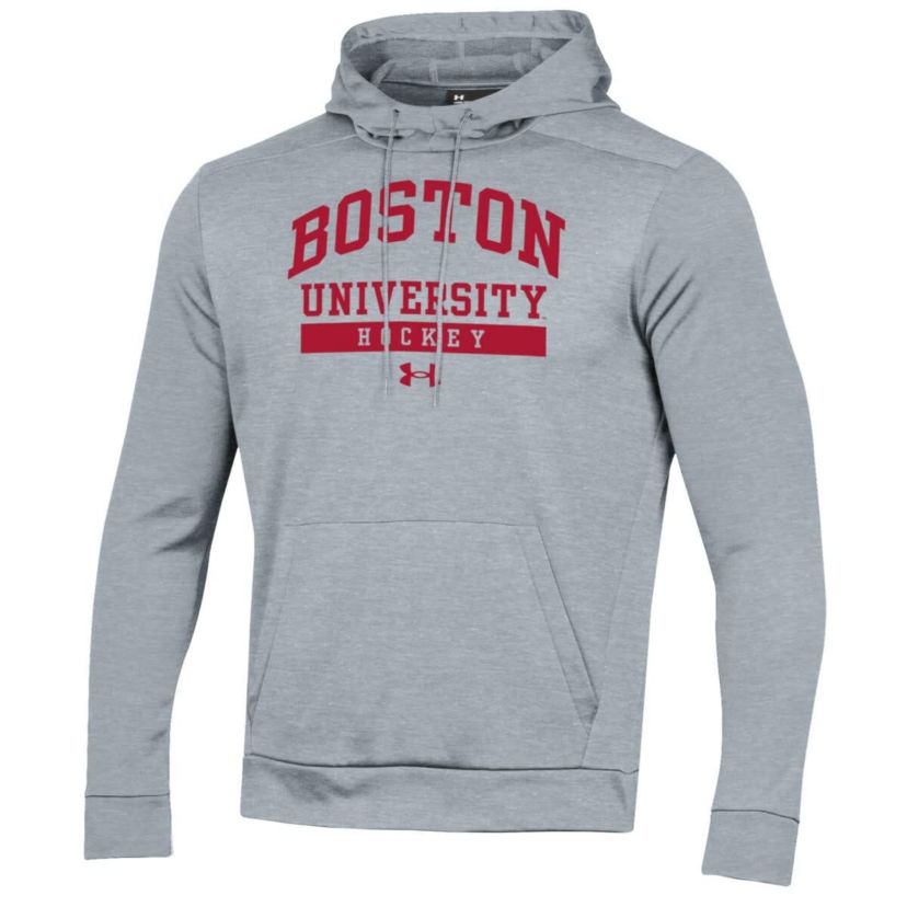NCAA Under Armour Boston University Hockey Fleece Pullover Hoodie