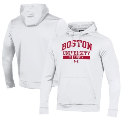 Mens NCAA Under Armour Boston University Hockey Fleece Pullover Hoodie