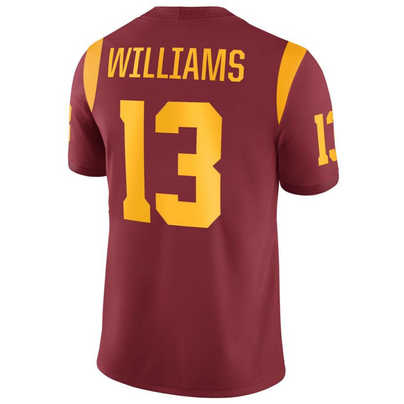 NCAA Nike Caleb Williams USC Trojans Replica Game Jersey