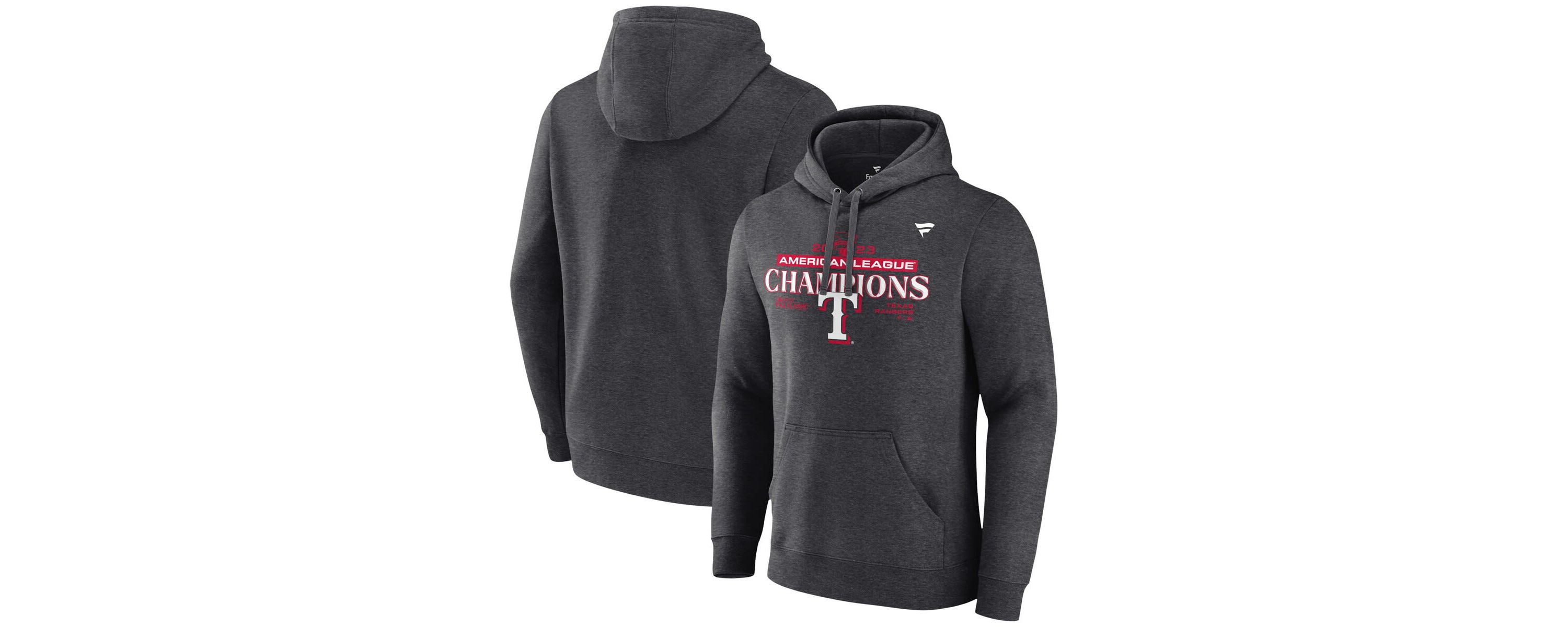 MLB Fanatics Texas Rangers 2023 American League s Locker Room Pullover Hoodie