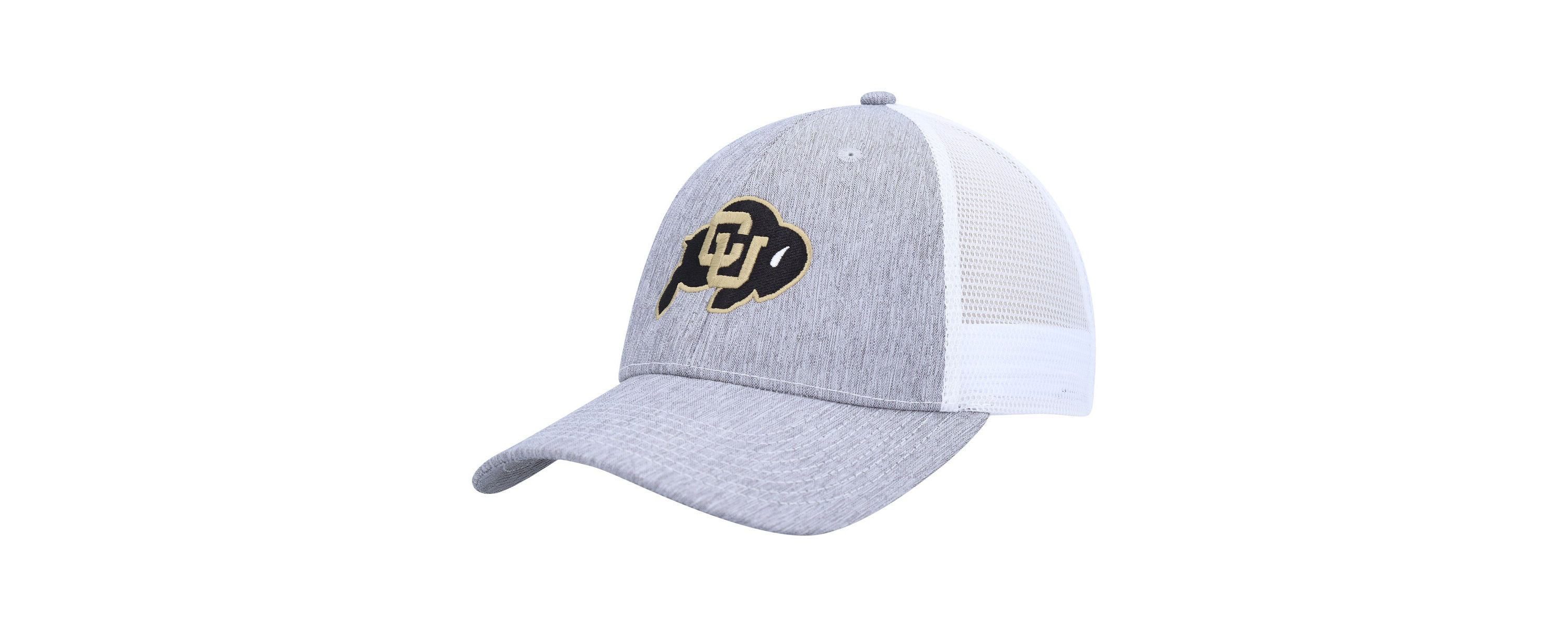 NCAA Charcoal/White Colorado Buffaloes Brant Trucker Adjustable Hat