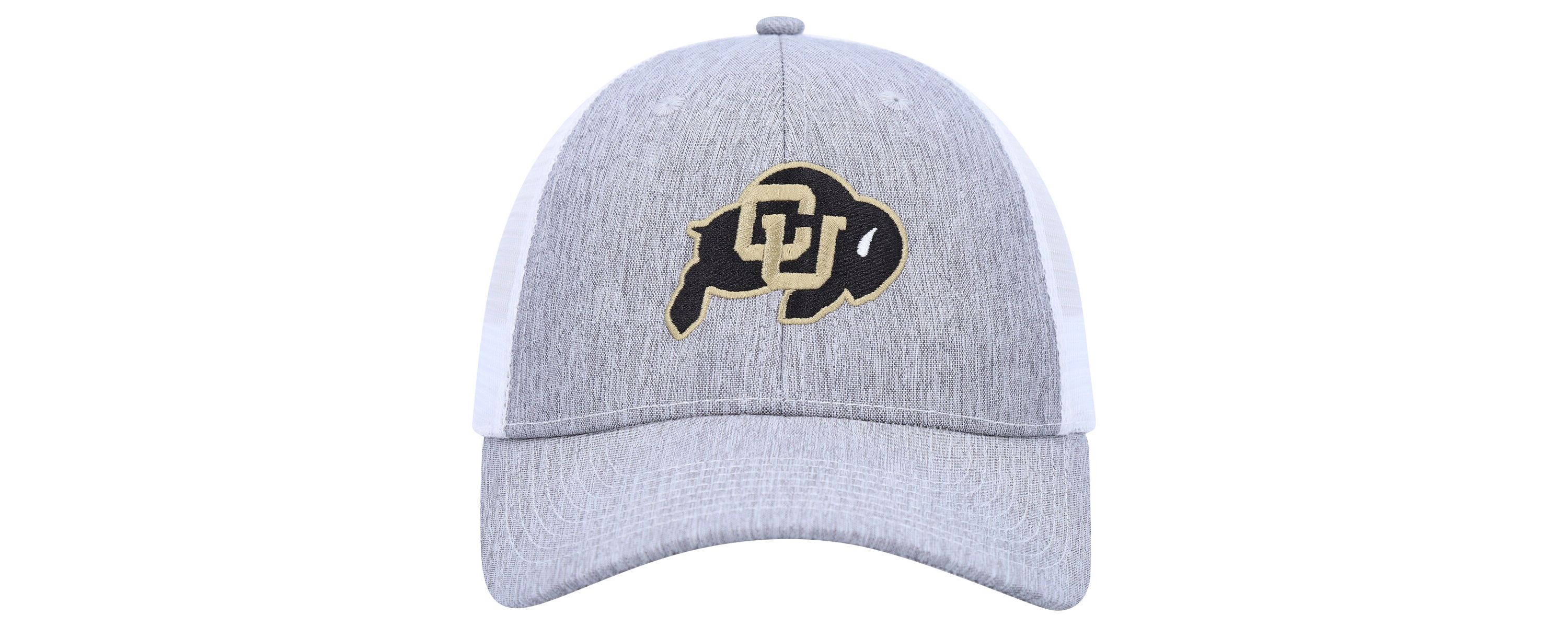 NCAA Charcoal/White Colorado Buffaloes Brant Trucker Adjustable Hat