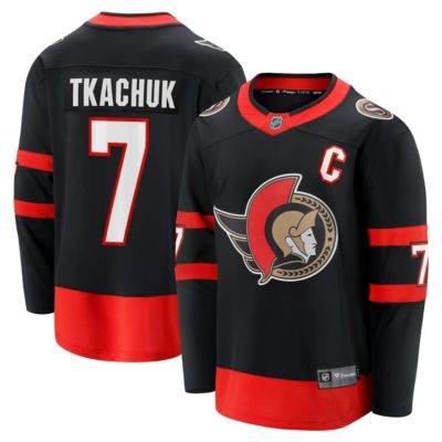 Men's NHL Fanatics Brady Tkachuk Ottawa Senators Home Breakaway Jersey, Black, Small