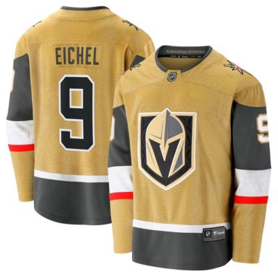Men's NHL Fanatics Jack Eichel Vegas Golden Knights Home Breakaway Jersey, Gold, 5XL