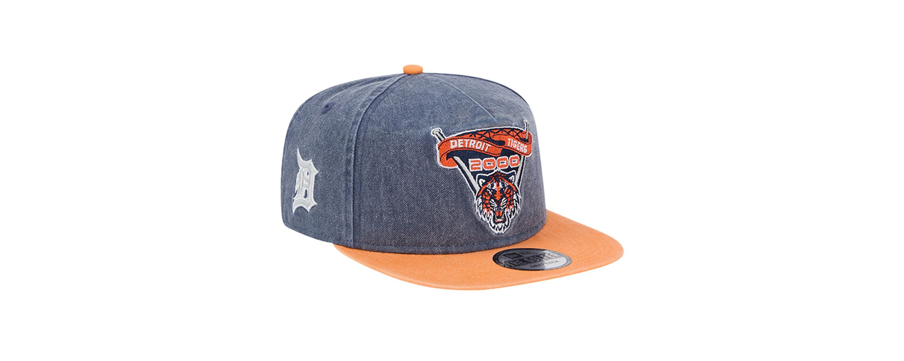 MLB Navy/Orange Detroit Tigers 2000 Pigment Dye Golfer Snapback Hat