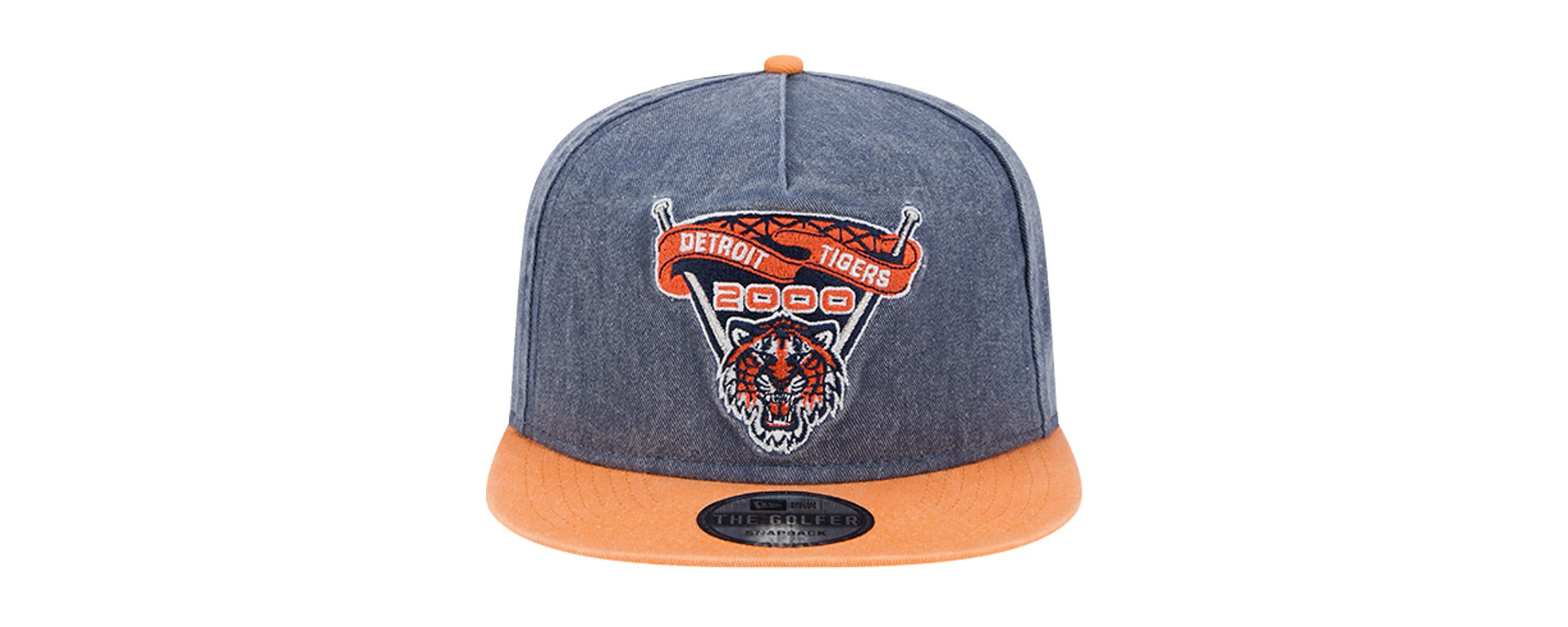 MLB Navy/Orange Detroit Tigers 2000 Pigment Dye Golfer Snapback Hat