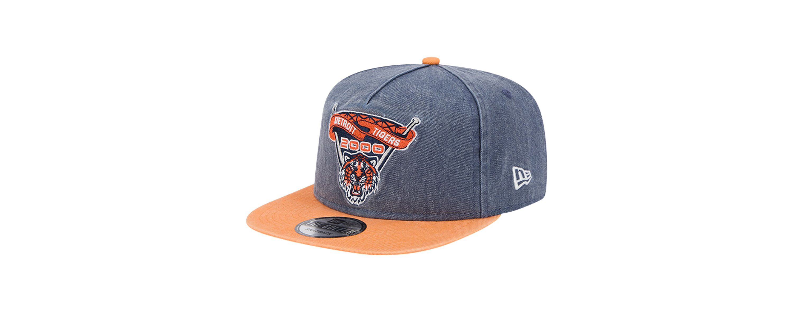 MLB Navy/Orange Detroit Tigers 2000 Pigment Dye Golfer Snapback Hat