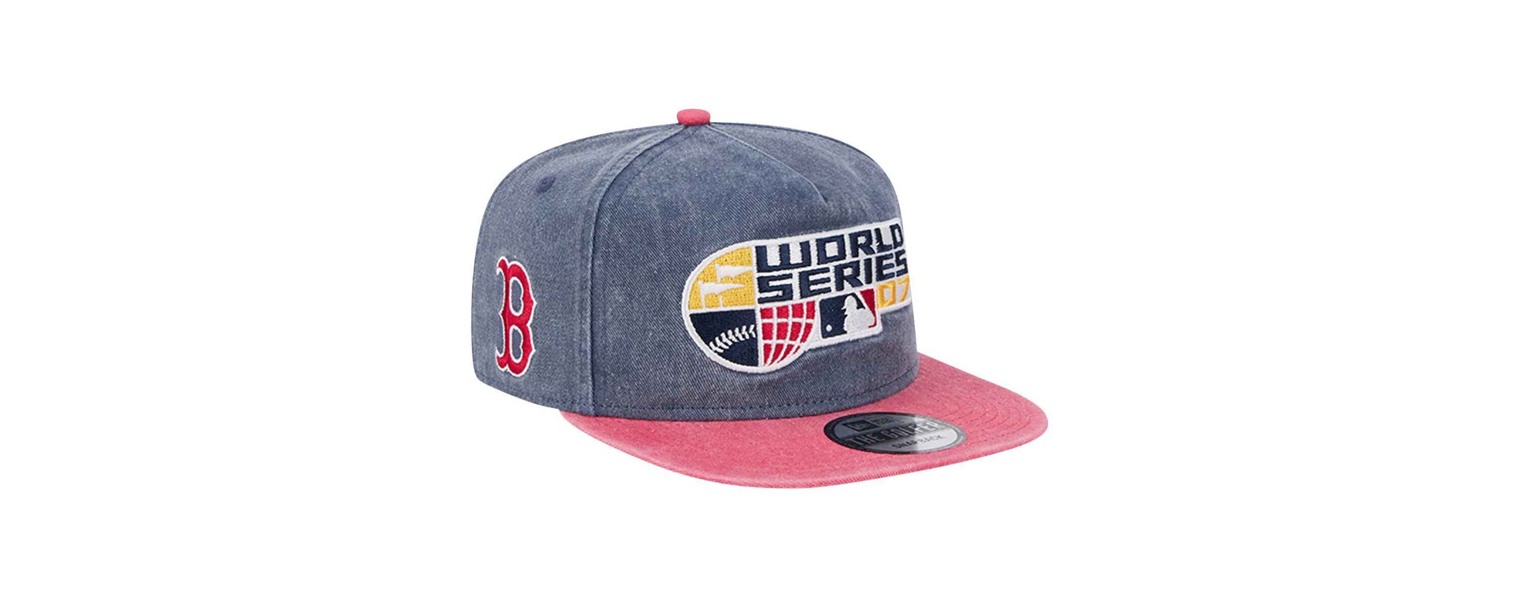 Boston Red Sox MLB Navy/Red Boston Sox 2007 MLB World Series s Pigment Dye Golfer Snapback Hat