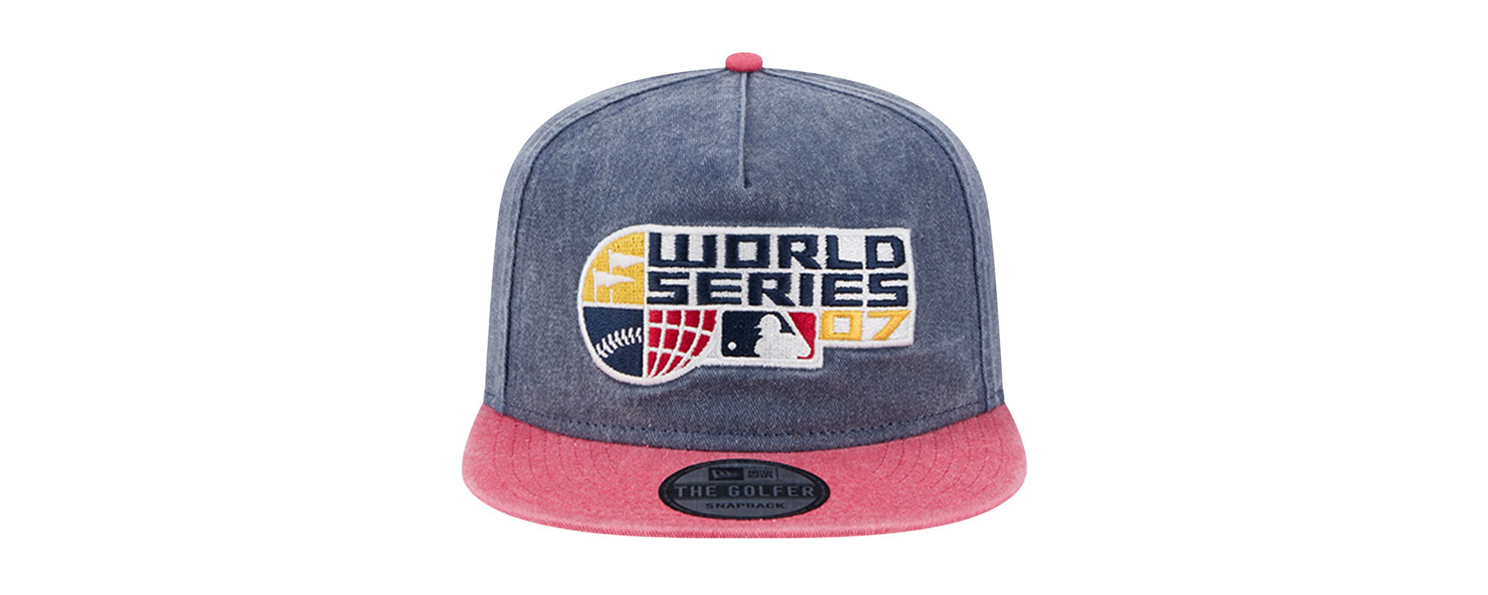 Boston Red Sox MLB Navy/Red Boston Sox 2007 MLB World Series s Pigment Dye Golfer Snapback Hat