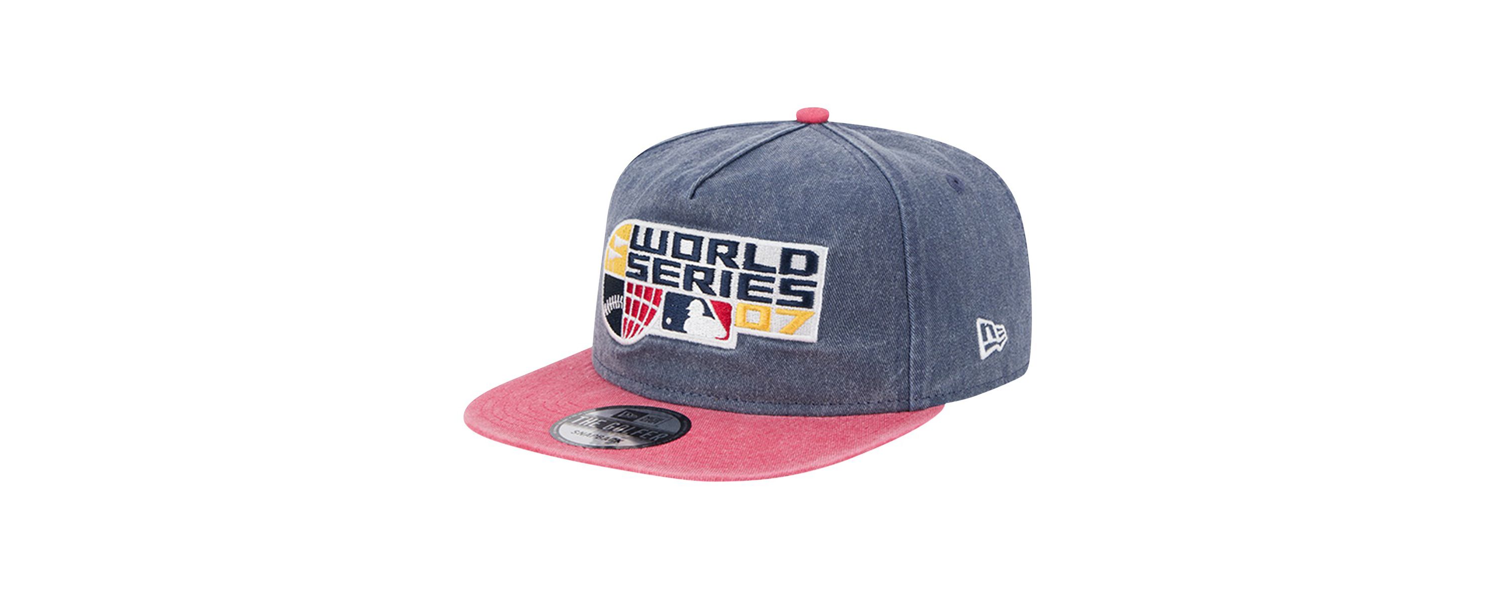Boston Red Sox MLB Navy/Red Boston Sox 2007 MLB World Series s Pigment Dye Golfer Snapback Hat