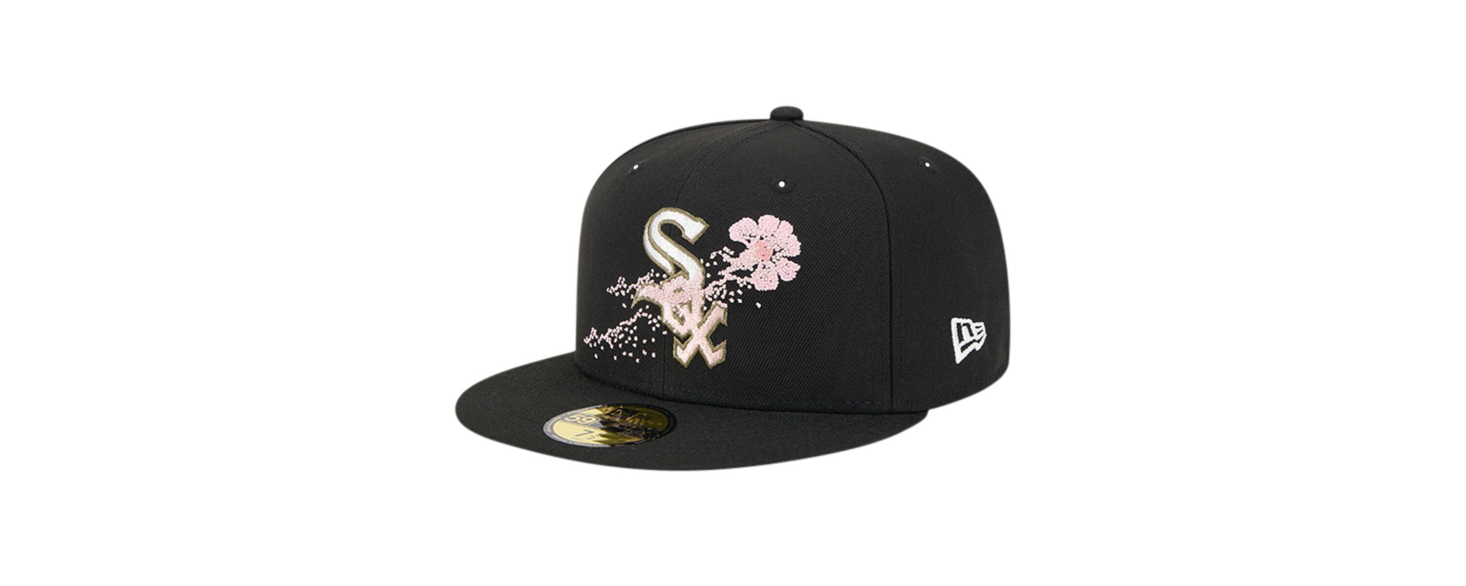 Chicago White Sox MLB Chicago Sox Dotted Floral 59FIFTY Fitted Hat