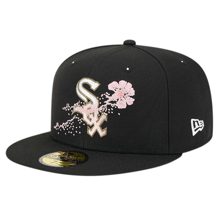 Chicago White Sox MLB Chicago Sox Dotted Floral 59FIFTY Fitted Hat