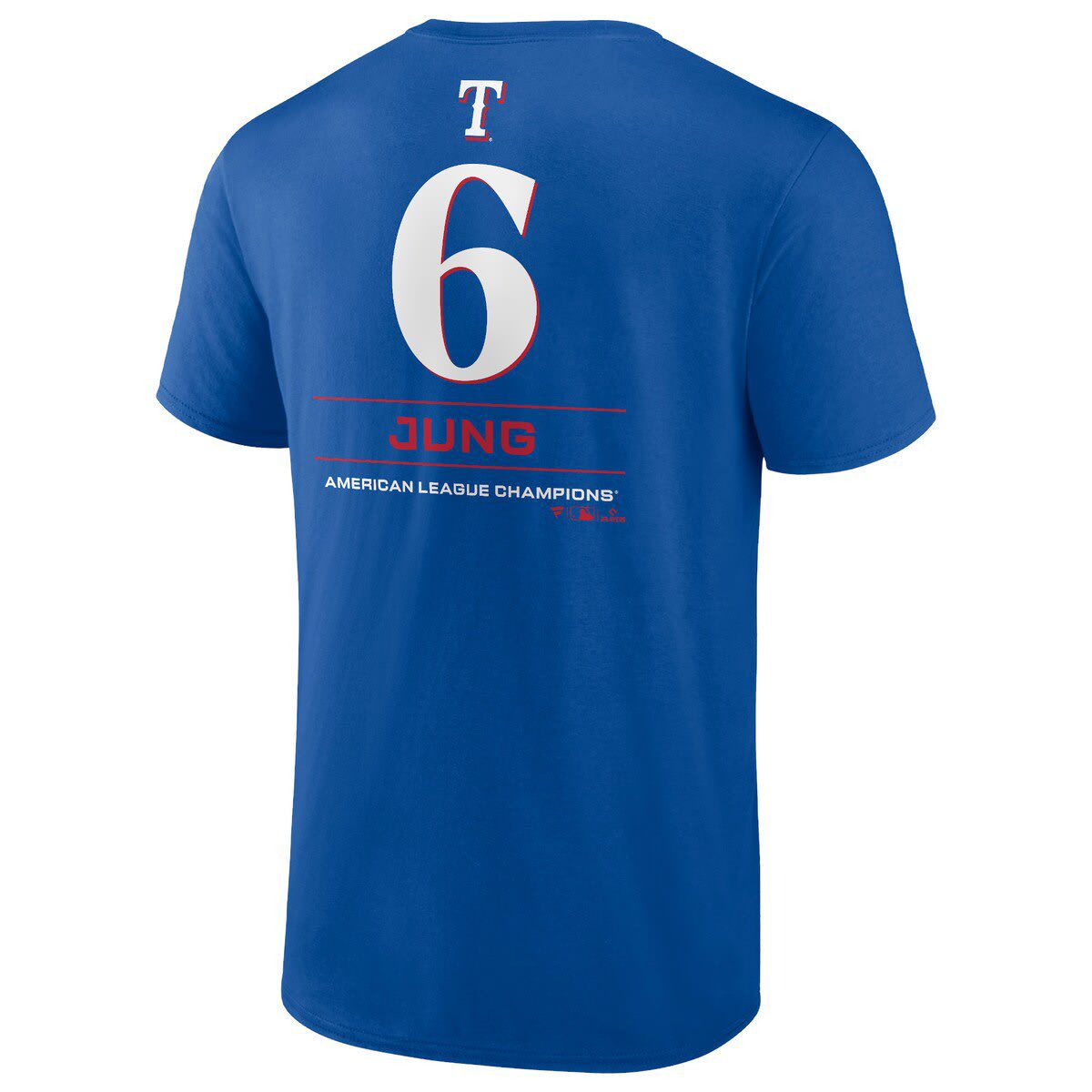 MLB Fanatics Josh Jung Texas Rangers 2023 American League s Player Name & Number T-Shirt