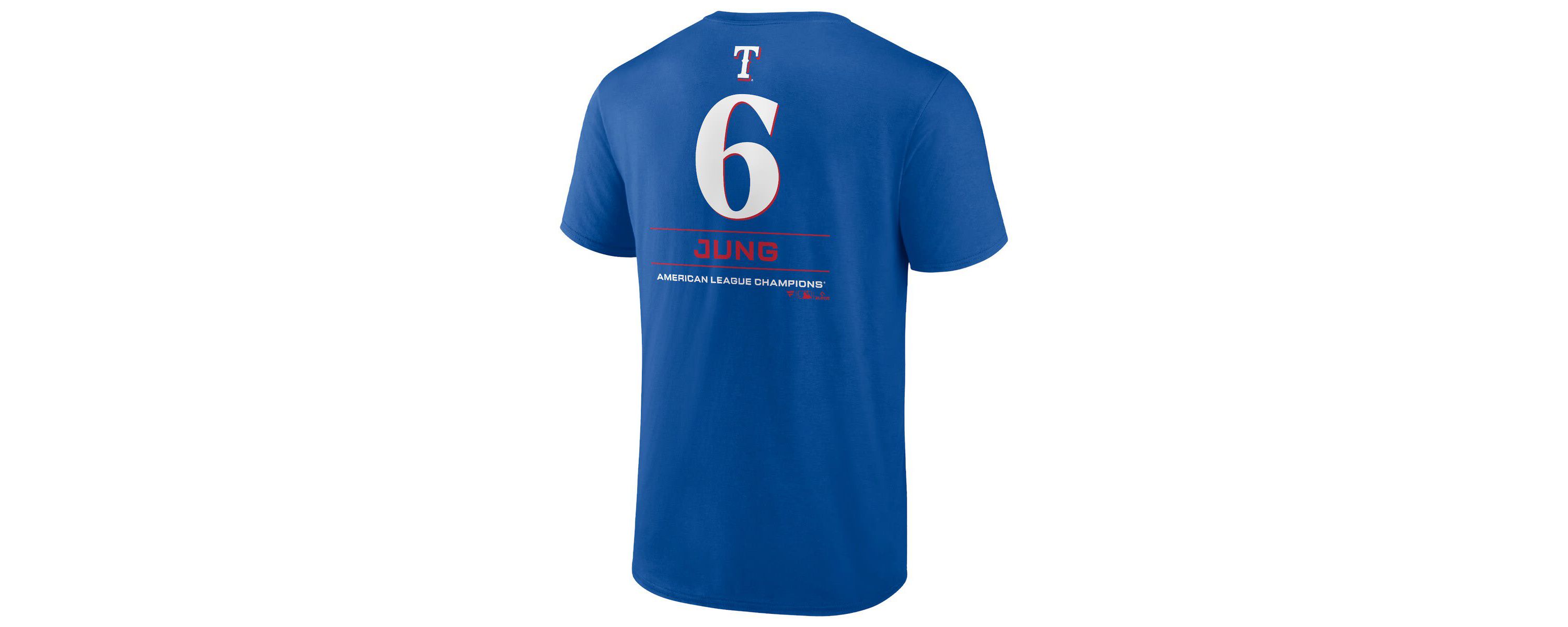 MLB Fanatics Josh Jung Texas Rangers 2023 American League s Player Name & Number T-Shirt