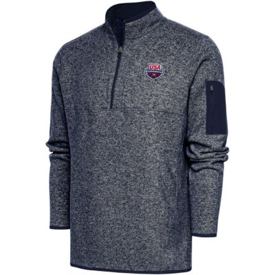 Antigua Men's Olympics USA Swimming Fortune Quarter-Zip Pullover Jacket