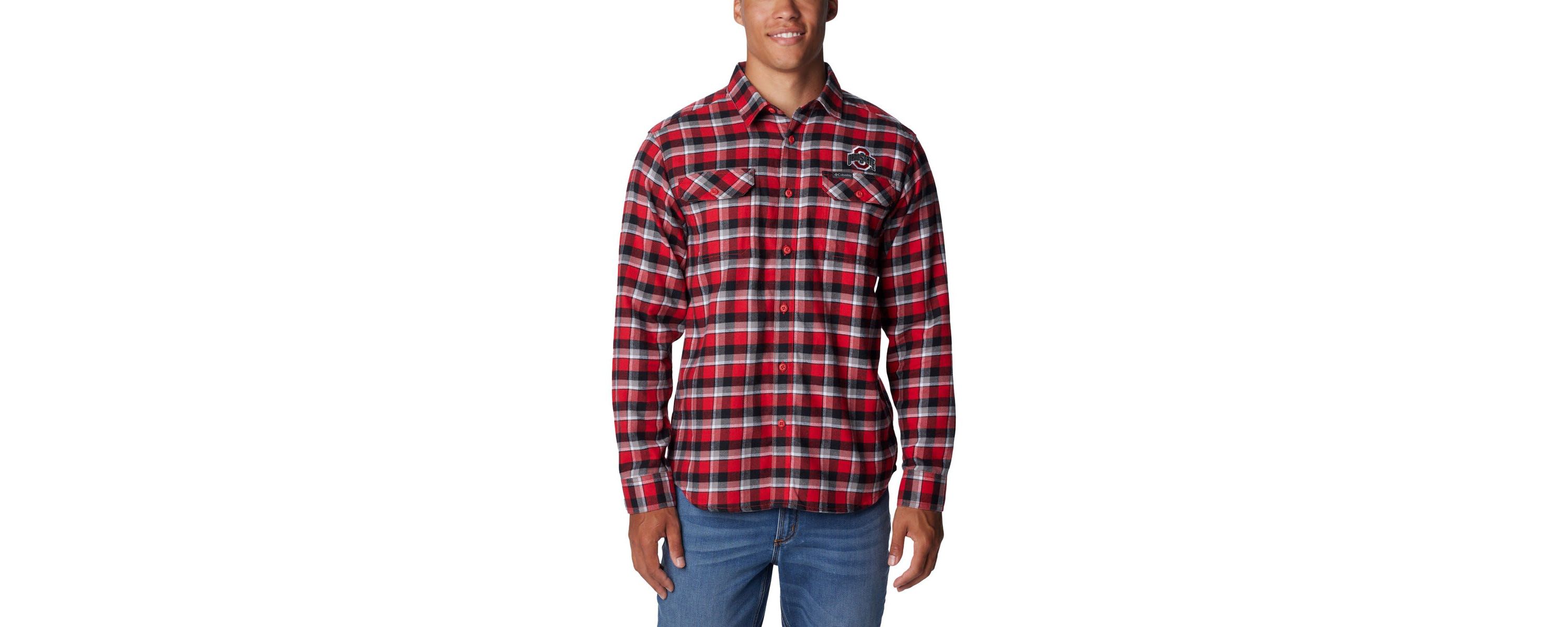 NCAA Ohio State Buckeyes Flare Gun Flannel Long Sleeve Shirt