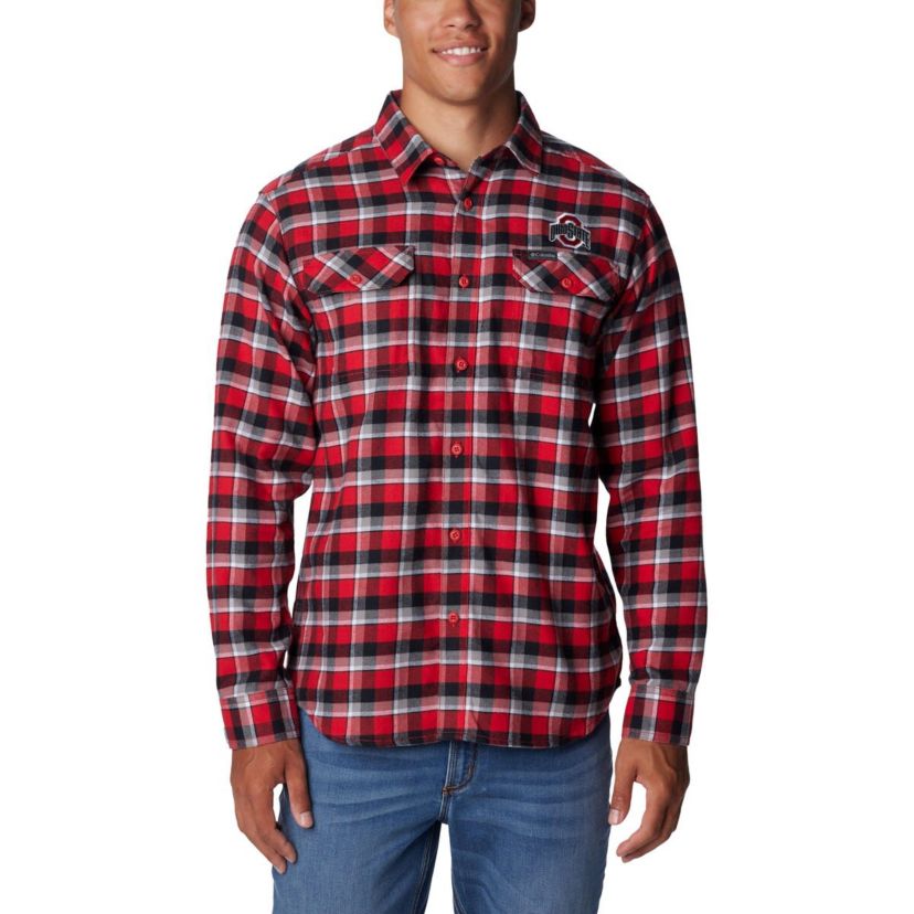 NCAA Ohio State Buckeyes Flare Gun Flannel Long Sleeve Shirt