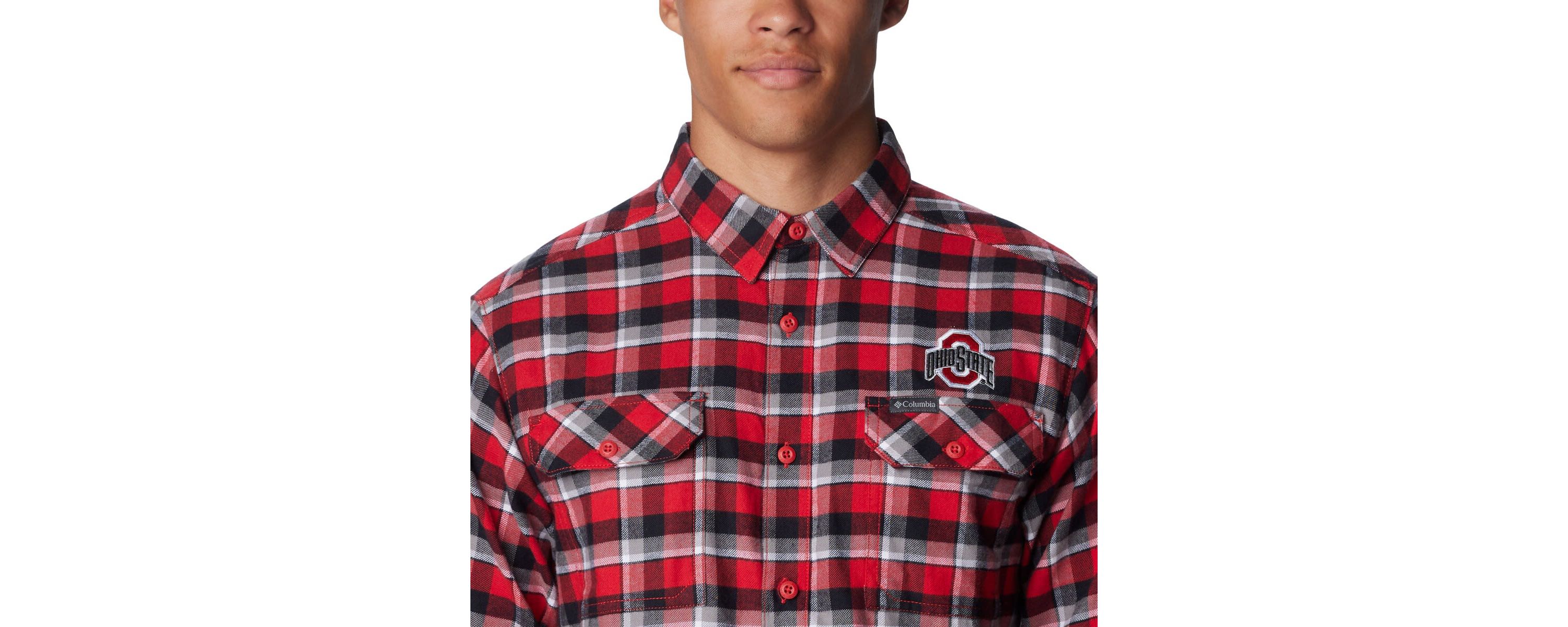 NCAA Ohio State Buckeyes Flare Gun Flannel Long Sleeve Shirt