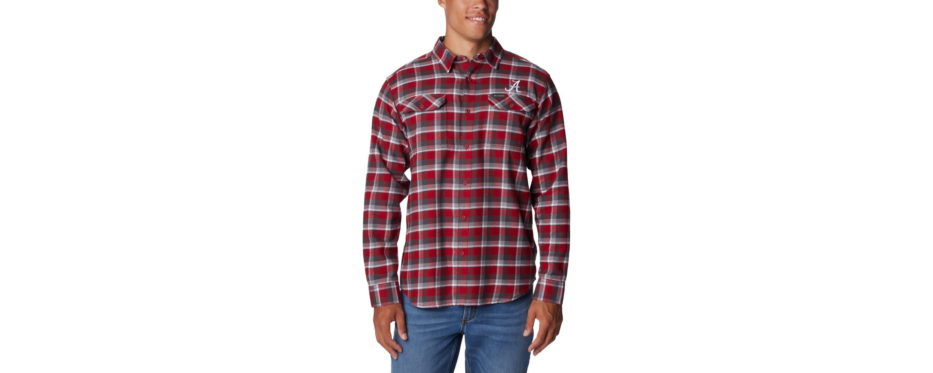 Alabama Crimson Tide NCAA Alabama Tide Flare Gun Flannel Long Sleeve Shirt