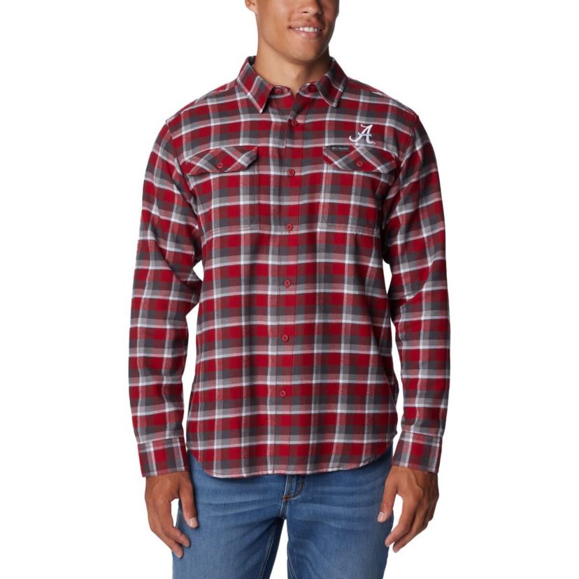 Alabama Crimson Tide NCAA Alabama Tide Flare Gun Flannel Long Sleeve Shirt
